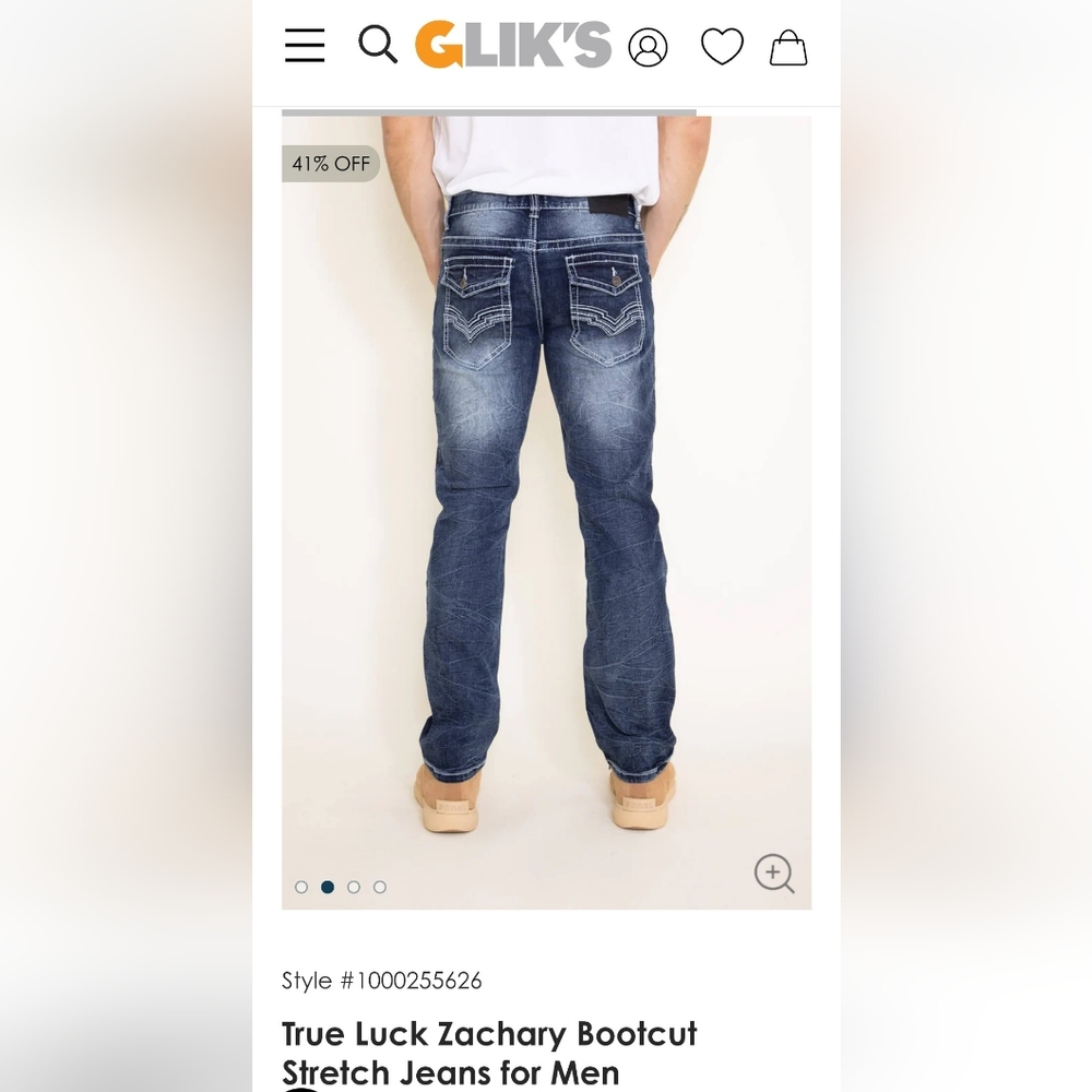 True Luck Zachary Bootcut Stretch Jeans